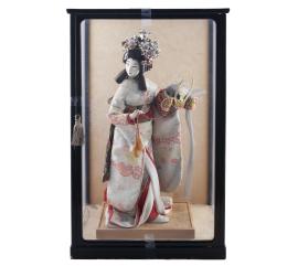 FIGURA DE GEISHA, MARCA KYUGETSU DOLL. JAPÓN, AÑOS 80