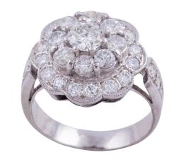 SORTIJA EN ORO 18KT Y DIAMANTES