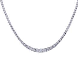 COLLAR RIVIÈRE EN PLATA DE LEY 925 Y MOISSANITAS