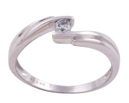 SORTIJA EN ORO 9KT Y DIAMANTE