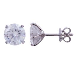 PENDIENTES EN PLATA 925 Y MOISSANITAS