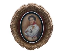 RETRATO EN MINIATURA DE NAPOLEÓN II, DUQUE DE REICHSTADT, S.XIX
