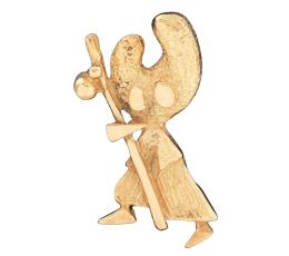 PIN DE SOLAPA DE PELEGRÍN EN ORO 18KT