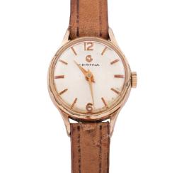 RELOJ CERTINA DE SEÑORA EN ACERO CHAPADO EN ORO. CUERDA MANUAL, AÑOS 50