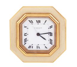 RELOJ DESPERTADOR CARTIER DE SOBREMESA. CUERDA MANUAL