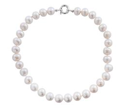 COLLAR DE PERLAS CULTIVADAS Y BROCHE EN PLATA 925