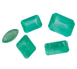 5 ESMERALDAS DE 3.47CT EN TOTAL