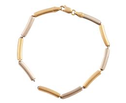 PULSERA EN ORO BICOLOR 18KT