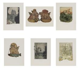 LOTE DE 11 AGUAFUERTES DEL “EDGAR ALLAN’S POESIEALBUM” (1982)