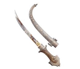 DAGA MARROQUÍ EN PLATA DE LEY. FF S.XIX