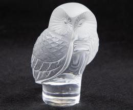 FIGURA DE BÚHO EN CRISTAL LALIQUE FRANCÉS