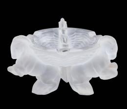 CENICERO DE BOHEMIA EN CRISTAL DE ROCA TALLADO