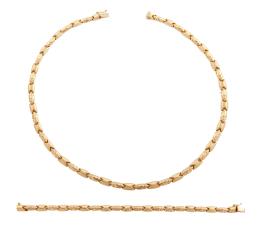 GARGANTILLA Y PULSERA EN ORO 18KT
