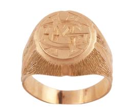 SELLO DE CABALLERO EN ORO 18KT