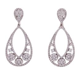 PENDIENTES EN ORO 18KT Y BRILLANTES