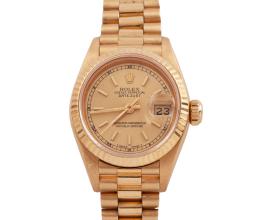 RELOJ ROLEX DATEJUST EN ORO 18KT. AUTOMÁTICO