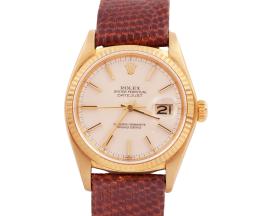 RELOJ ROLEX DATEJUST EN ORO 18KT. AUTOMÁTICO