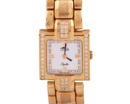 RELOJ LOTUS EN ORO 18KT Y BRILLANTES. CUARZO