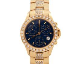 RELOJ YACARE EN ORO 18KT Y BRILLANTES. CUARZO
