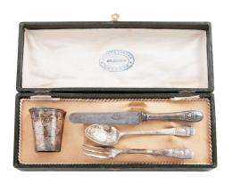 SET DE CUBIERTO INFANTIL EN PLATA DE LEY