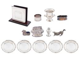 LOTE DE 13 OBJETOS EN PLATA 925 M/M