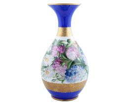 JARRÓN PORCELANA SANTA CLARA PINTADO A MANO