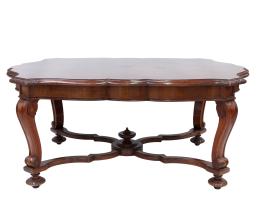 GRAN MESA DE COMEDOR EN MADERA DE CAOBA