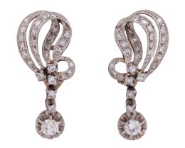 PENDIENTES EN ORO 18KT Y DIAMANTES