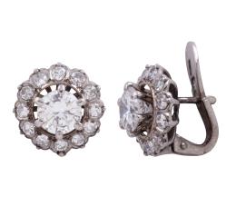 PENDIENTES EN ORO 18KT Y BRILLANTES