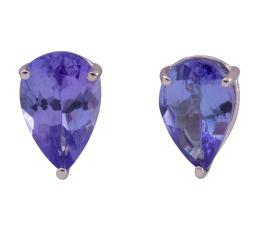PENDIENTES EN ORO 18KT CON TANZANITAS