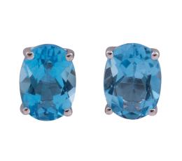 PENDIENTES EN ORO 18KT CON TOPACIOS