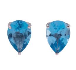 PENDIENTES EN ORO 18KT CON TOPACIOS