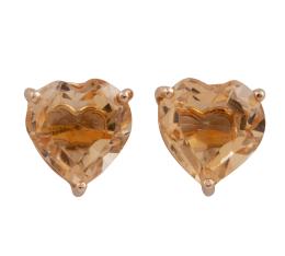 PENDIENTES EN ORO 18KT CON CITRINOS