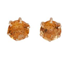 PENDIENTES EN ORO 18KT CON CITRINOS