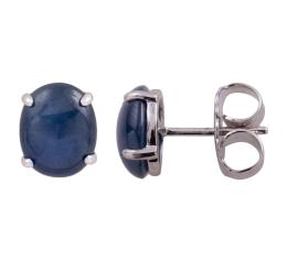 PENDIENTES EN ORO 18KT CON ZAFIROS