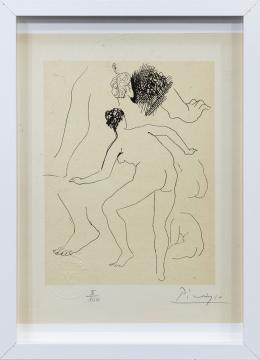 LITOGRAFÍA FIRMADA A MANO "PICASSO DESSINS"