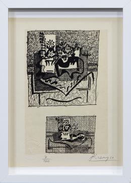 LITOGRAFÍA FIRMADA A MANO "PICASSO DESSINS"