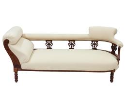 CHAISE LONGUE EN NOGAL, ESTILO ART NOUVEAU PPCIOS. XX.