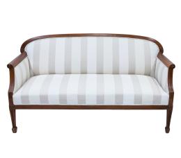 SOFÁ EN MADERA DE ROBLE, ESTILO IMPERIO. S. XX