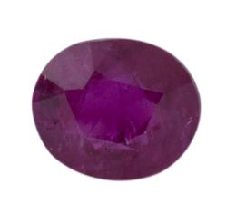 RUBI POSIBLE ORIGEN MYANMAR , CON TARJETA DE CERTIFICACIÓN GEMOLOGICA F.G.A, DE 0.49 CT