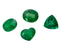 GRANATES TSAVORITA, CUATRO TALLAS, 4.35 CT