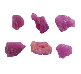 RUBÍES (CORINDONES) EN BRUTO, 34.44 CT