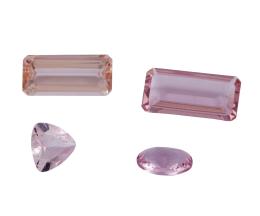 MORGANITAS EN DIFERENTES TALLAS Y TAMAÑOS CON PESO TOTAL DE 4.59 CT