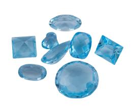 TOPACIOS AZUELES DE DIFERENTES TALLAS Y TAMAÑOS CON PESO TOTAL DE 17.09 CT