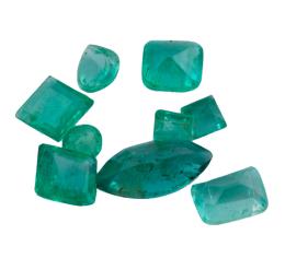 ESMERALDAS EN DIFERENTES TALLAS Y TAMAÑOS CON PESO TOTAL DE 2 CT