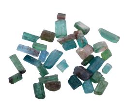 TURMALINAS EN BRUTO CON PESO TOTAL DE 27.35 CT