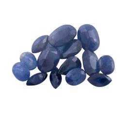 ZAFIROS EN DIFERENTES TALLAS Y TAMAÑOS CON PESO TOTAL DE 4.80 CT