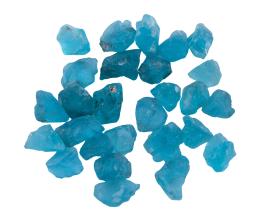 APATITOS AZULES EN BRUTO CON PESO TOTAL DE 55.40 CT
