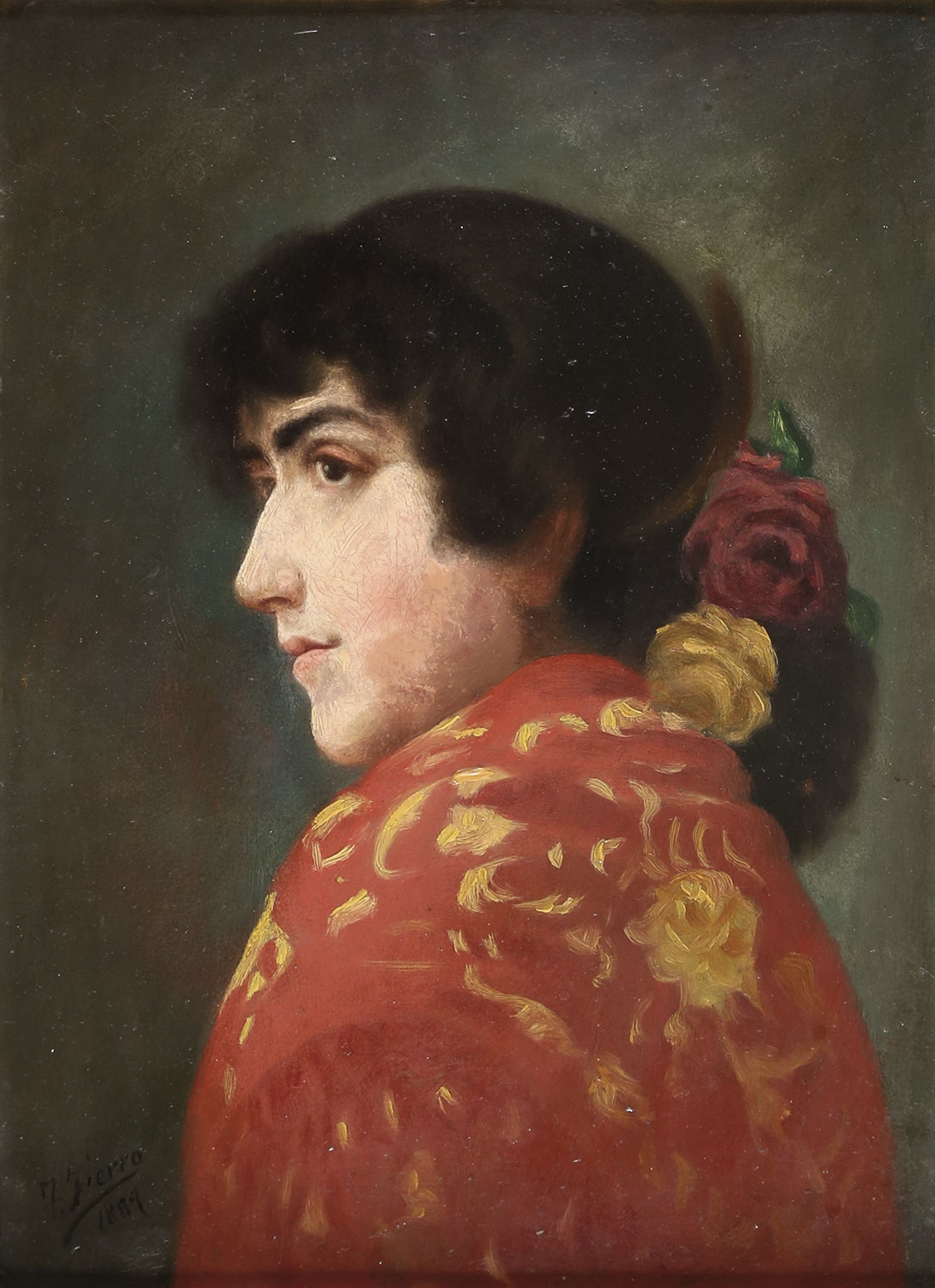 Joven con mantón