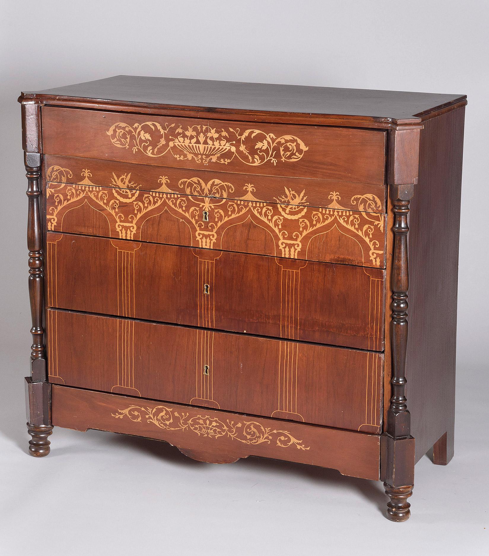 CÓMODA - SECRETAIRE DE ESTILO FERNANDINO